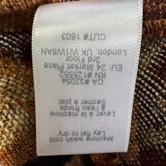 Anthropologie Dolan Seraphina Brown Tan Textured Short Sleeve Shirt Plus Size 1X - Picture 12 of 12